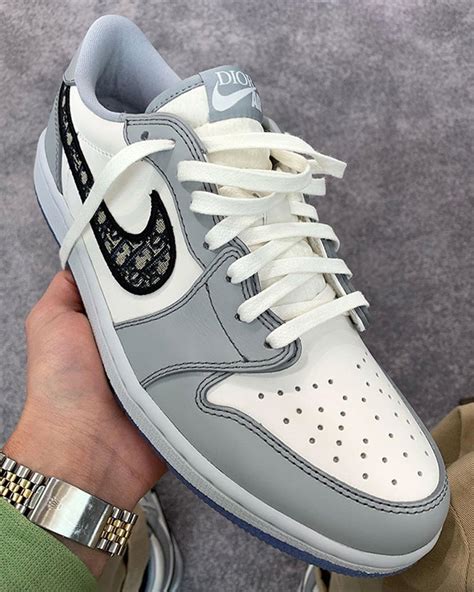 dior x jordan 1 low grey|Dior jordan 1 low release date.